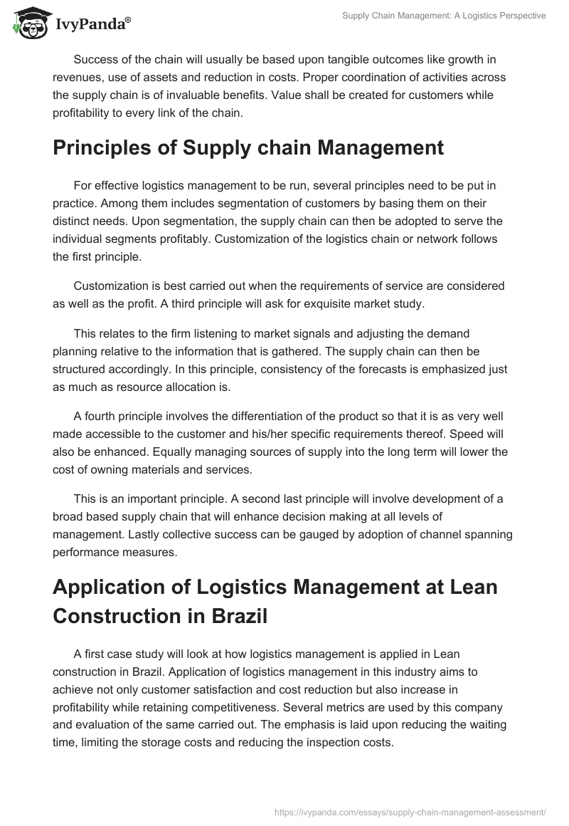 Supply Chain Management: A Logistics Perspective. Page 2
