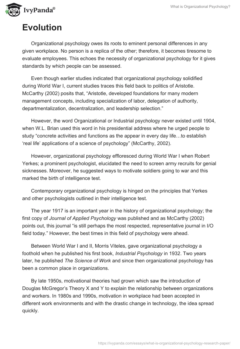 What is Organizational Psychology?. Page 2