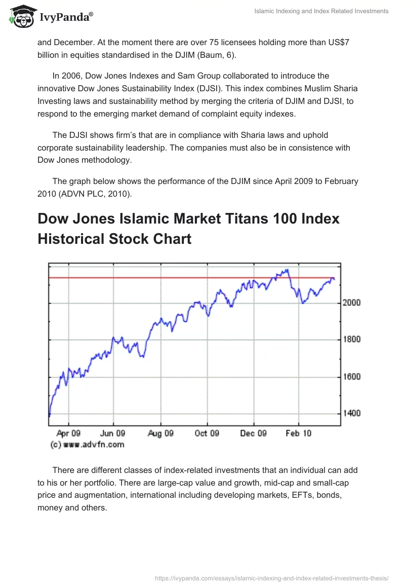 Islamic Indexing and Index Related Investments. Page 2