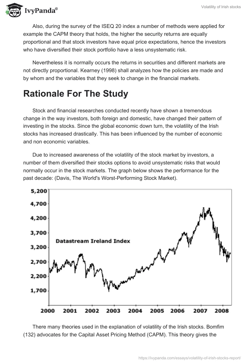 Volatility of Irish stocks. Page 2