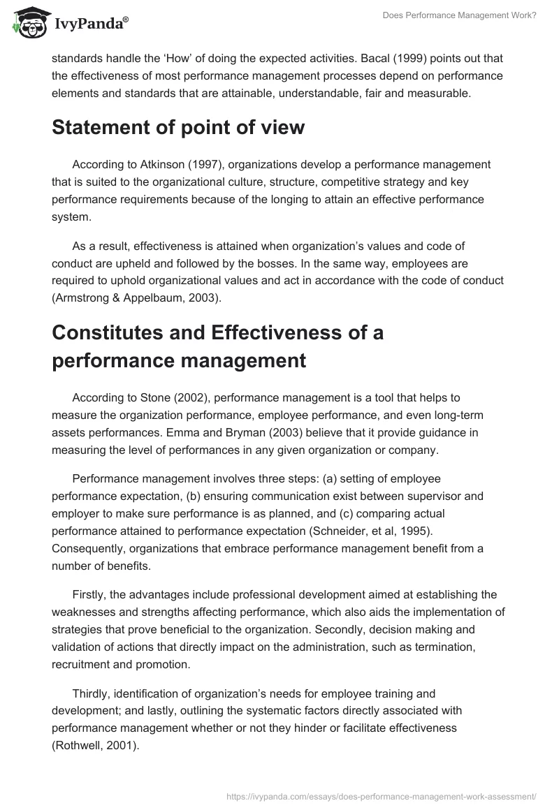 Does Performance Management Work?. Page 2