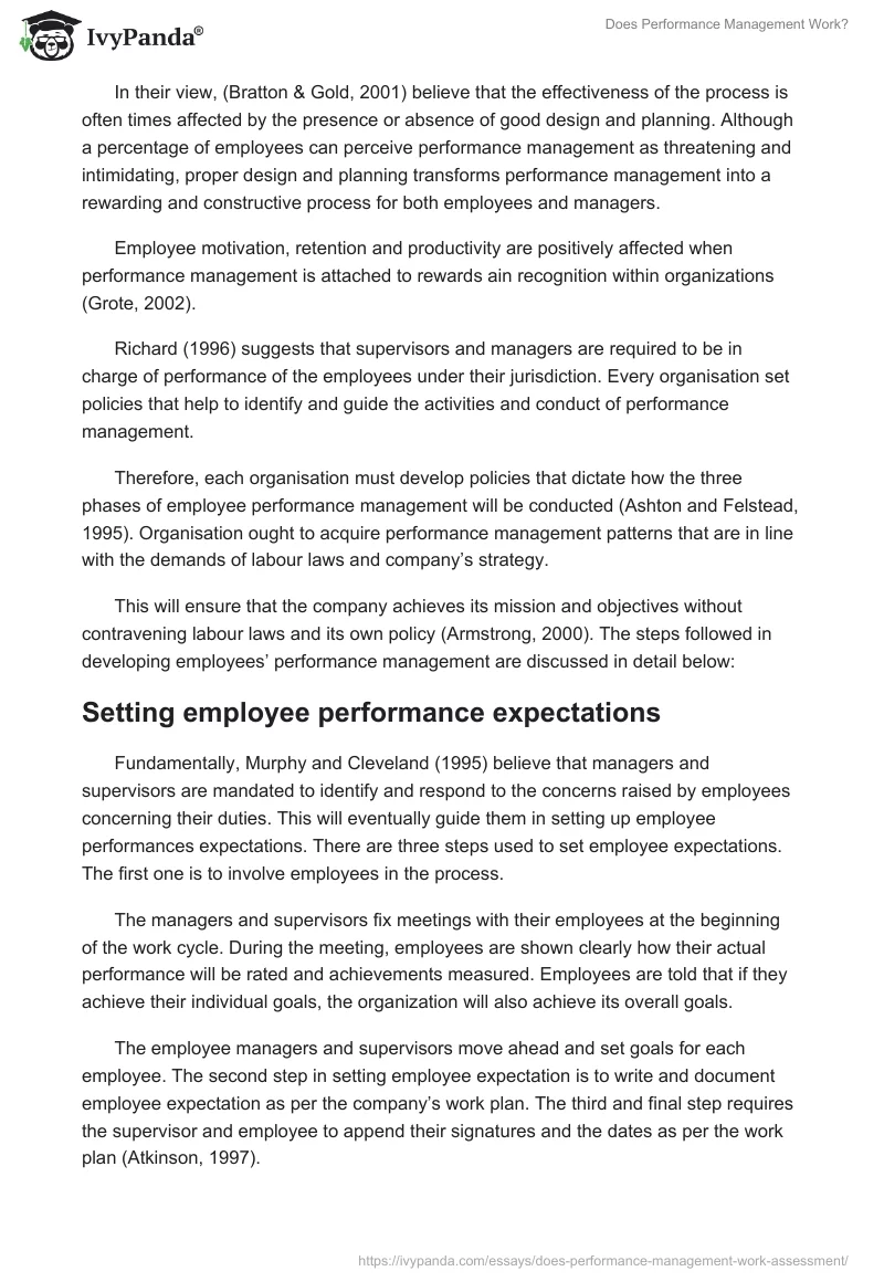 Does Performance Management Work?. Page 3