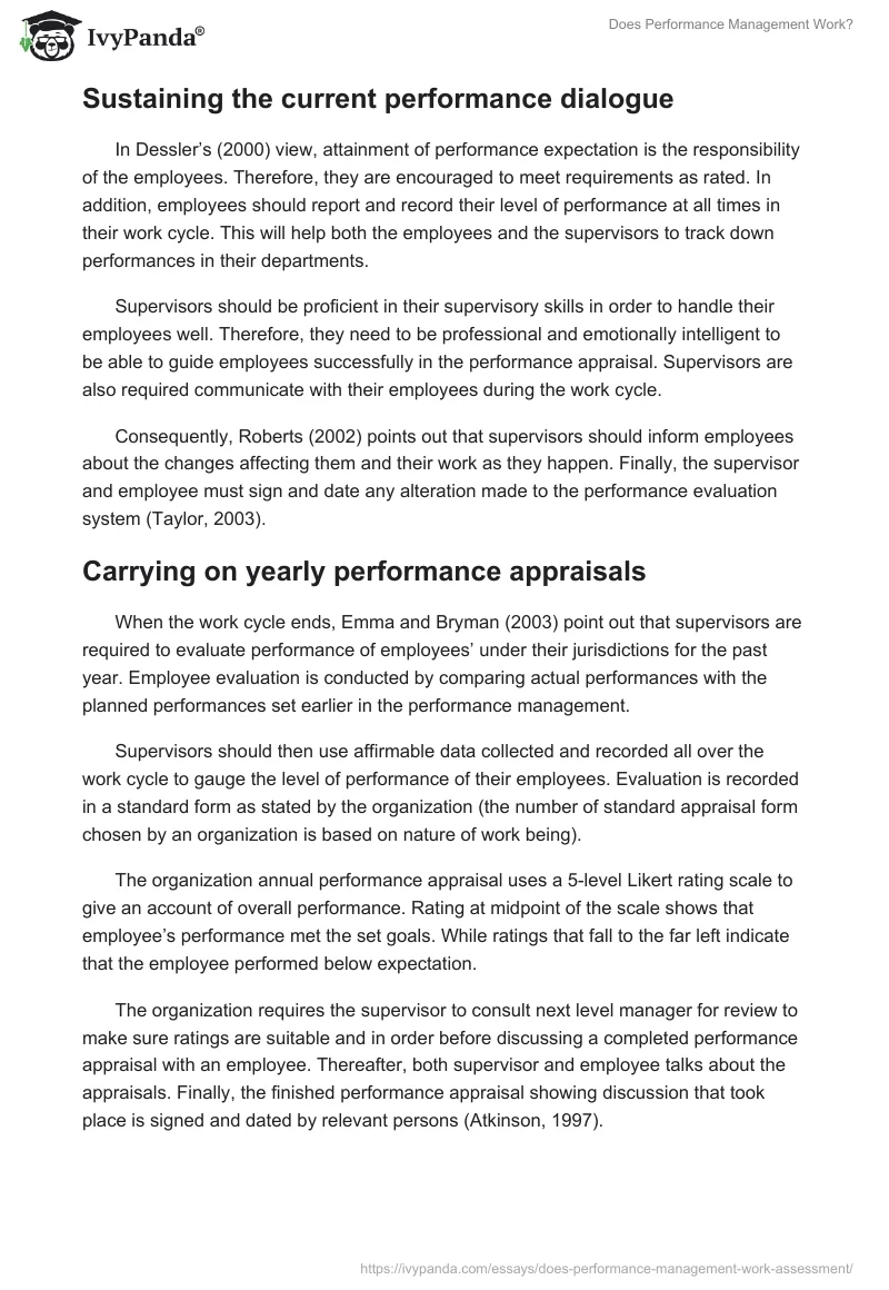 Does Performance Management Work?. Page 4