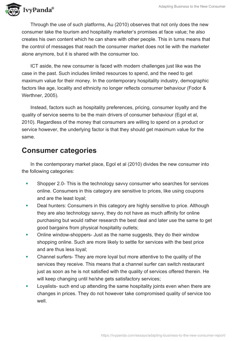 Adapting Business to the New Consumer. Page 3