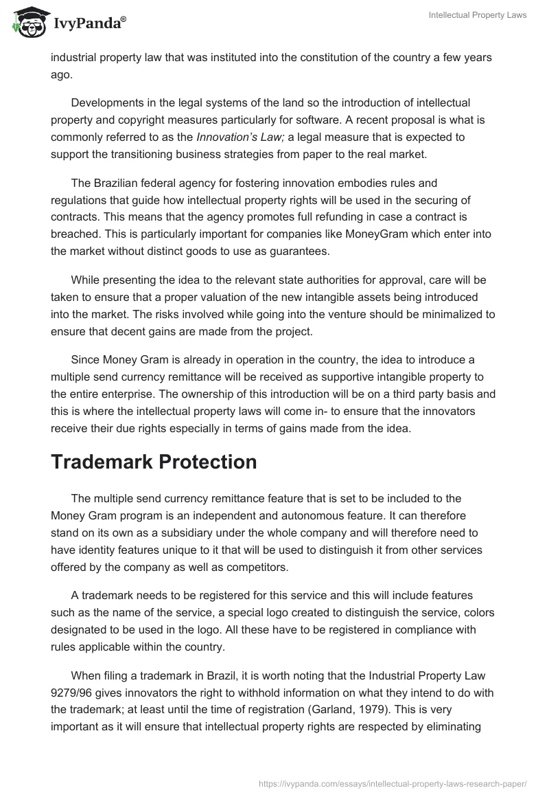 Intellectual Property Laws. Page 2