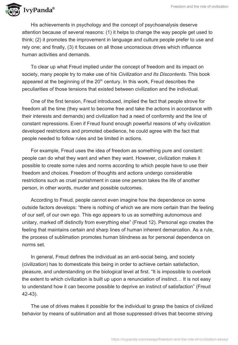 Freedom and the Role of Civilization. Page 3