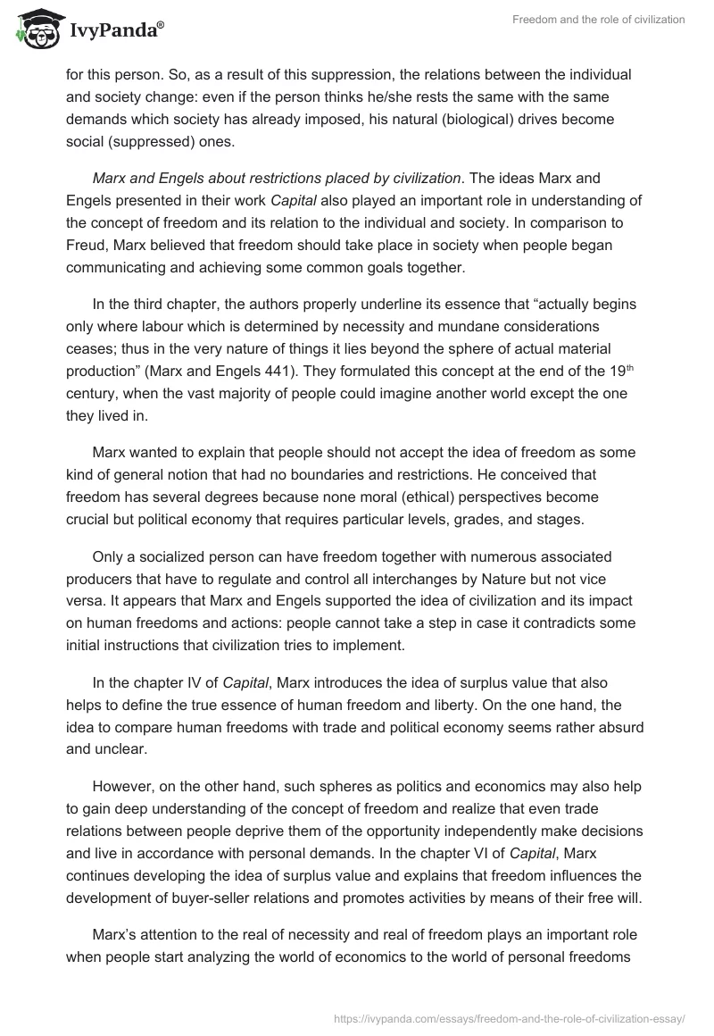 Freedom and the Role of Civilization. Page 4