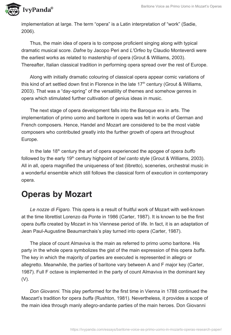 Baritone Voice as Primo Uomo in Mozart’s Operas. Page 5