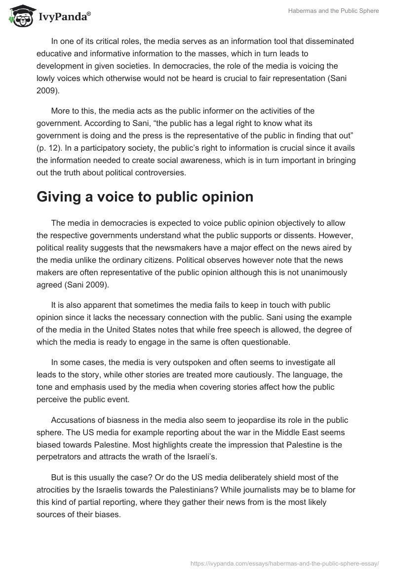 Habermas and the Public Sphere. Page 4