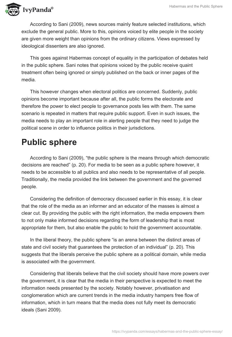 Habermas and the Public Sphere. Page 5