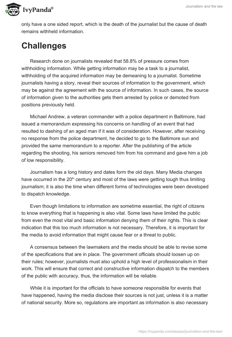 Journalism and the law. Page 3