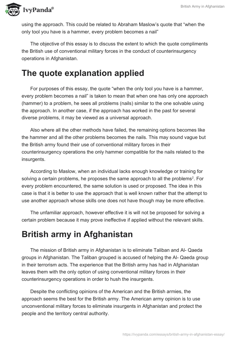 British Army in Afghanistan. Page 2