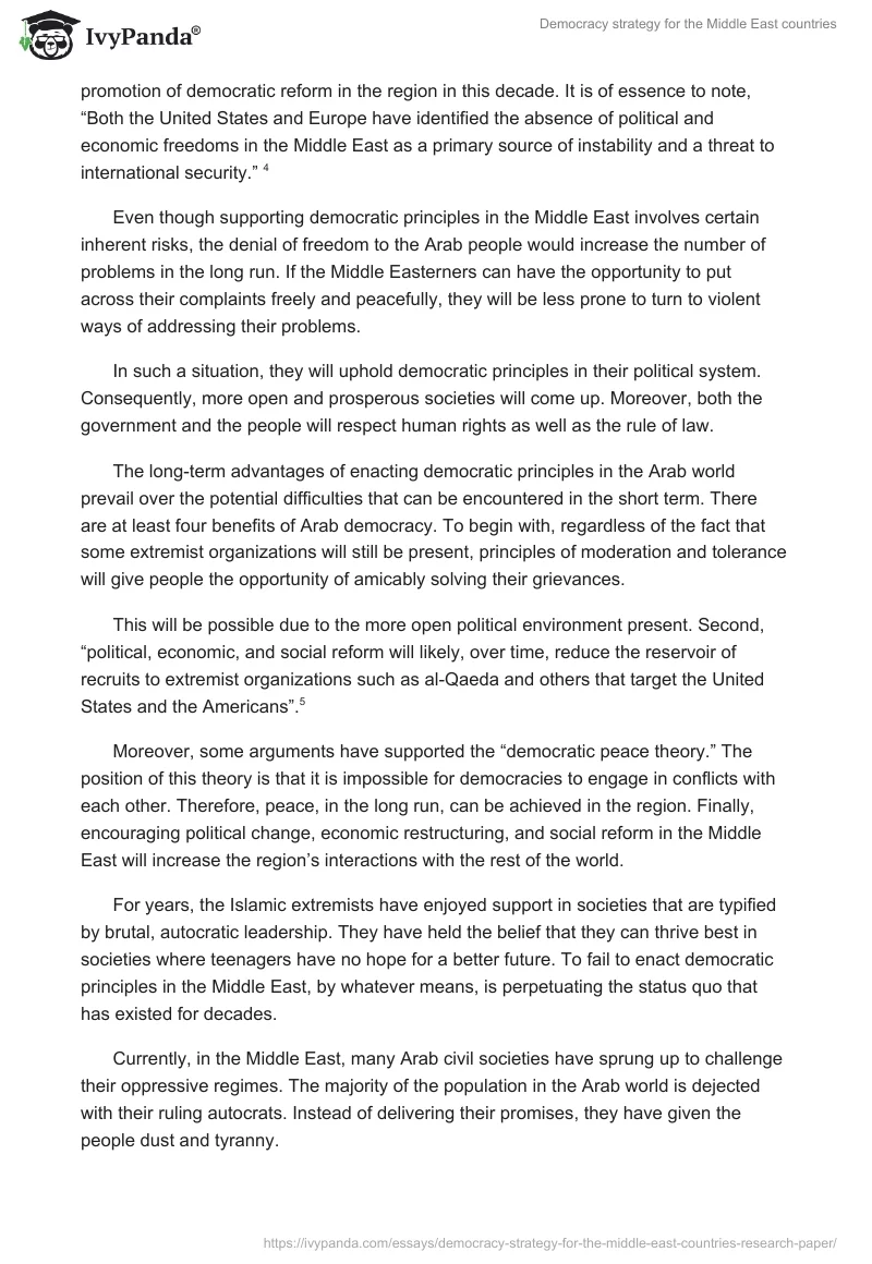 Democracy Strategy for the Middle East Countries. Page 3