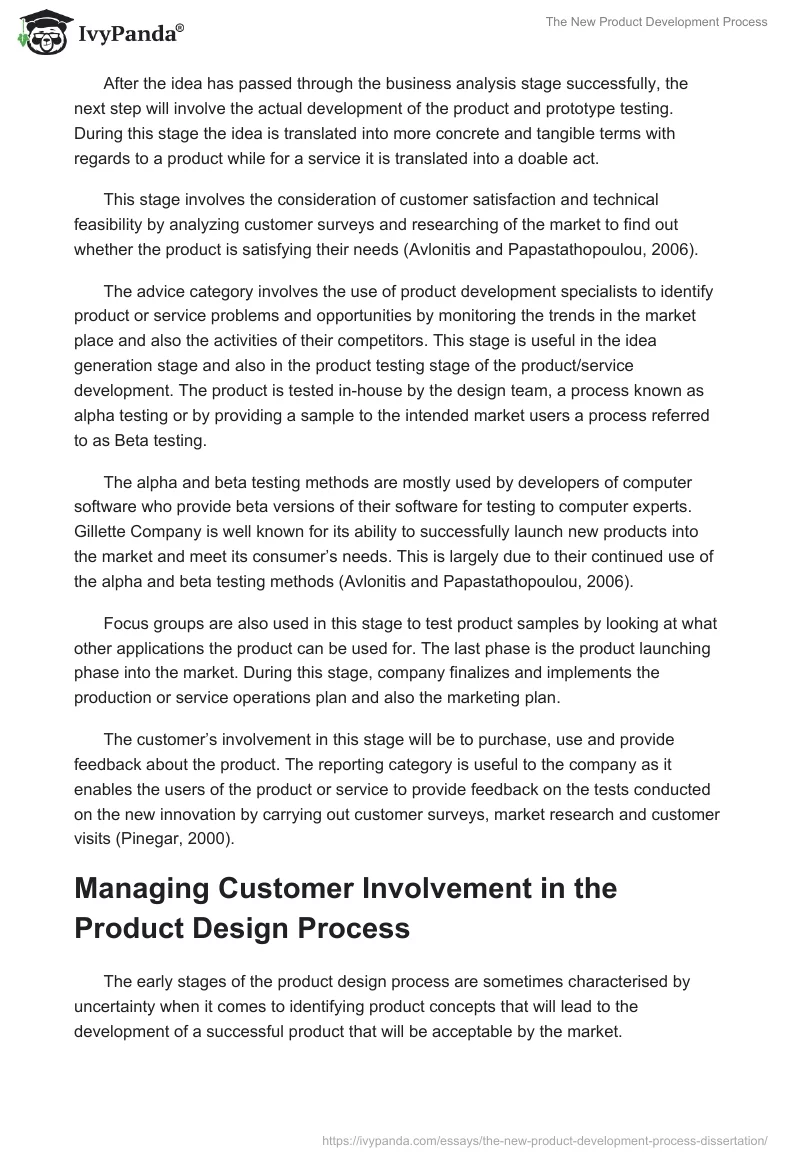 The New Product Development Process. Page 3