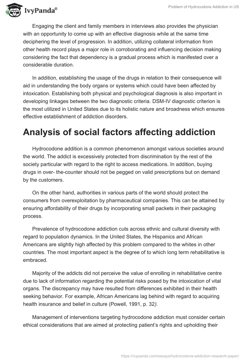 Problem of Hydrocodone Addiction in US. Page 4