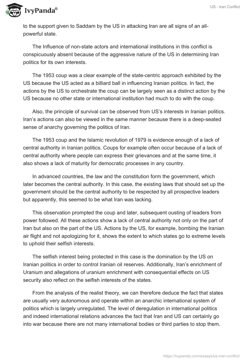 US - Iran Conflict. Page 4