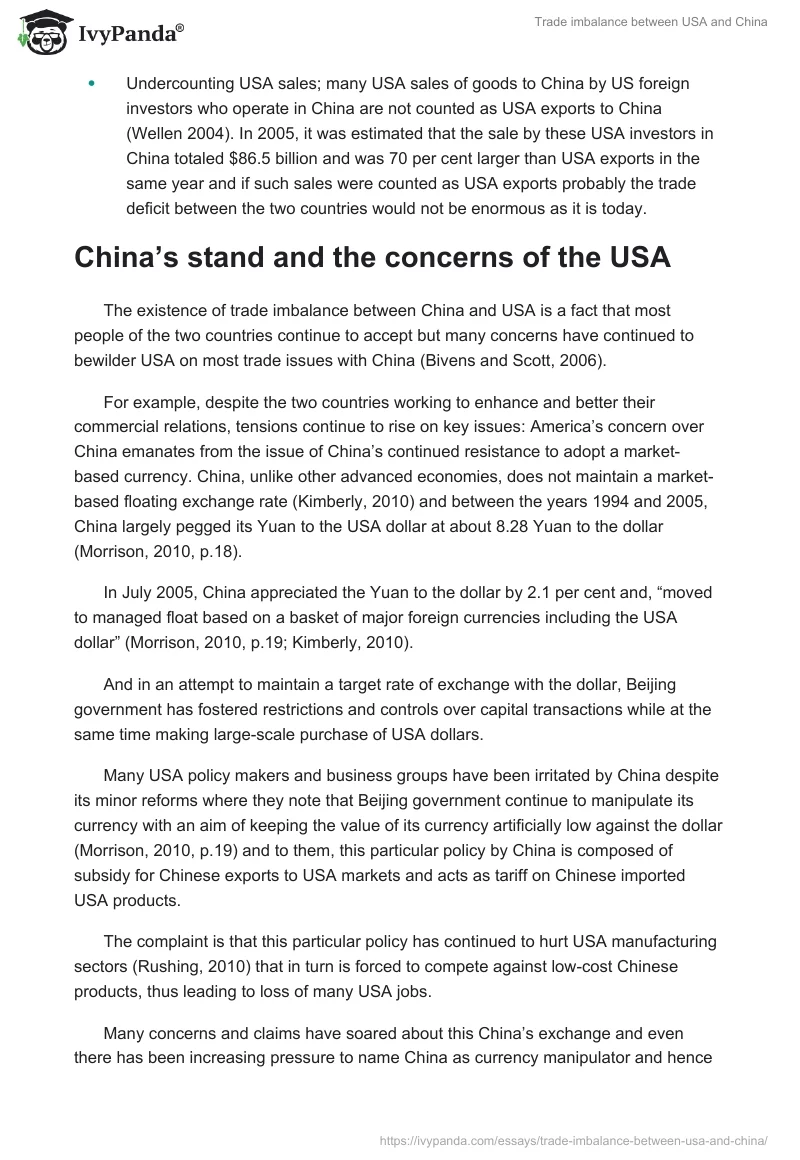 Trade Imbalance Between USA and China. Page 4