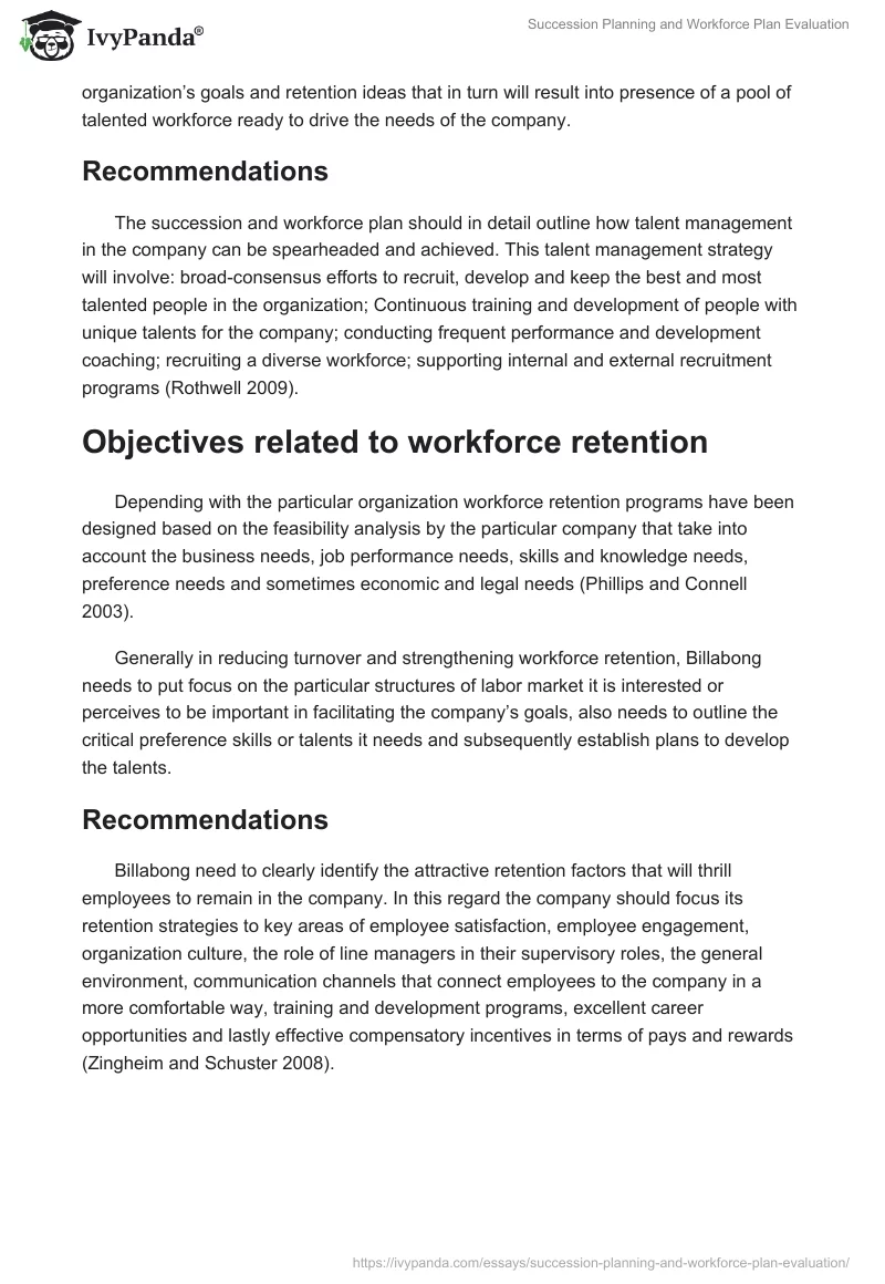 Succession Planning and Workforce Plan Evaluation. Page 5