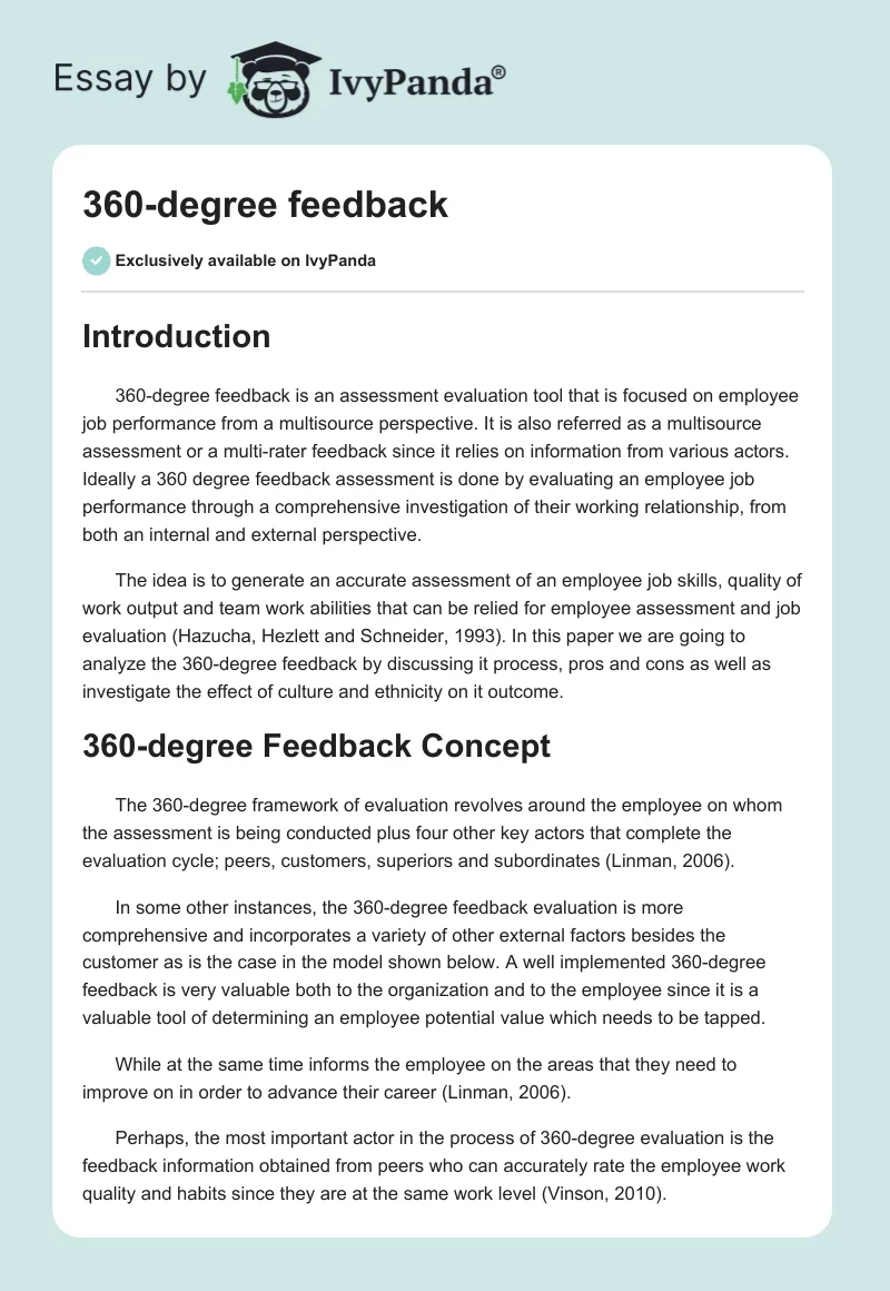 360-degree feedback. Page 1