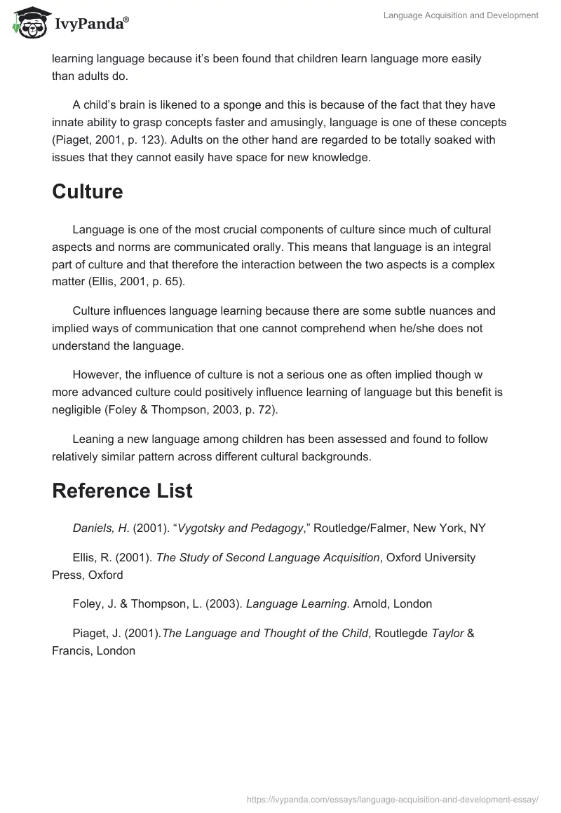 Language Acquisition and Development. Page 3