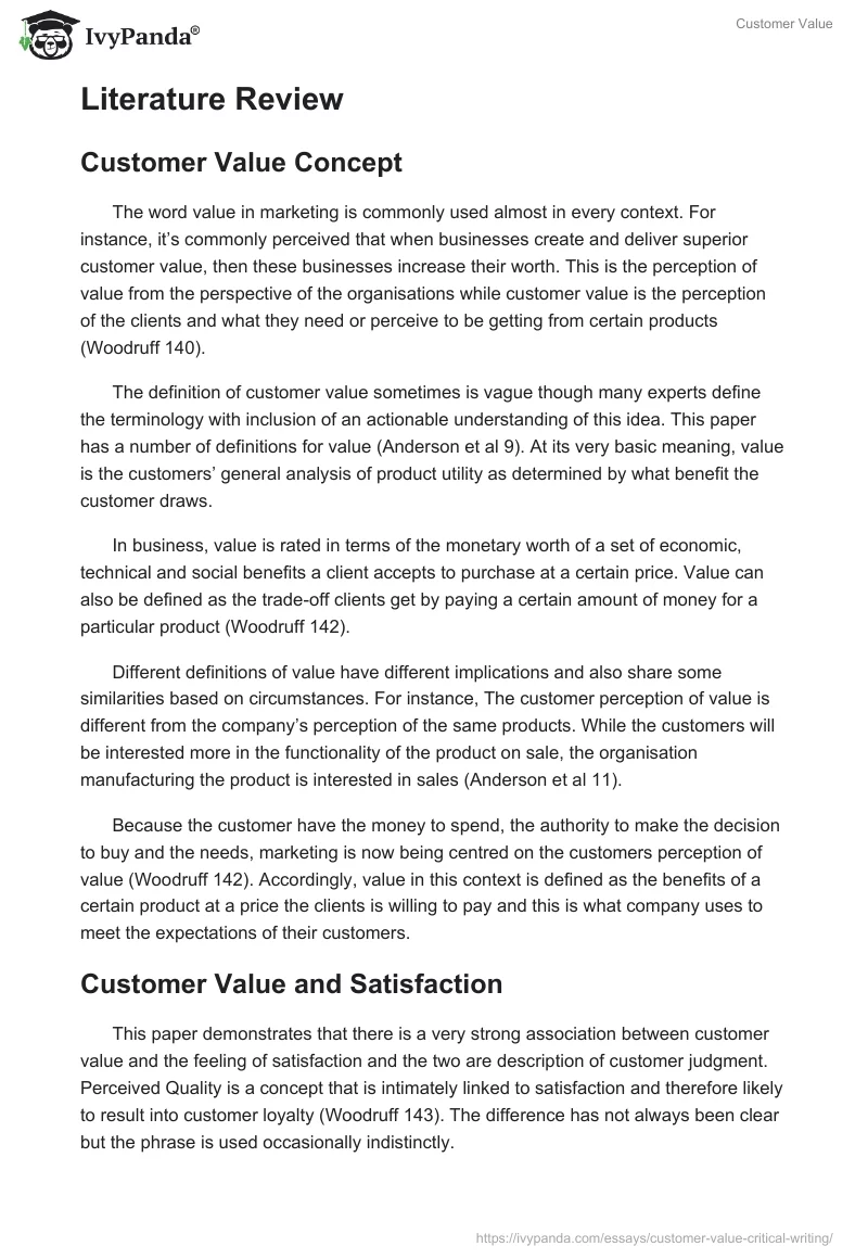 Customer Value. Page 3