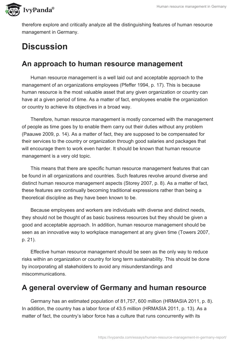 Human resource management in Germany. Page 2
