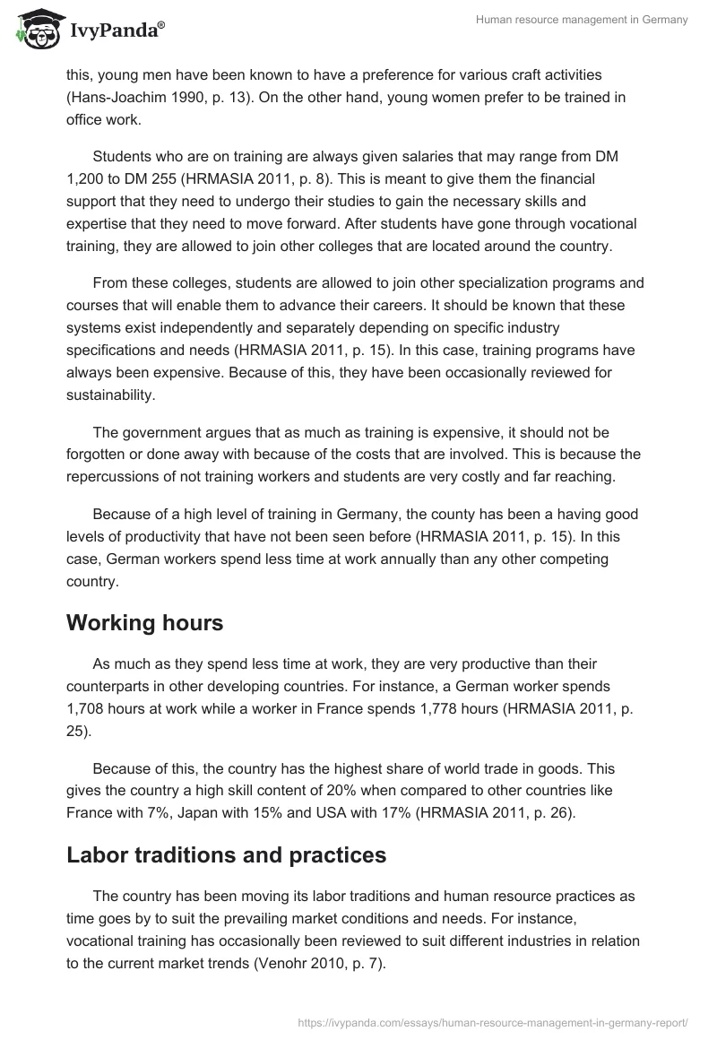 Human resource management in Germany. Page 4