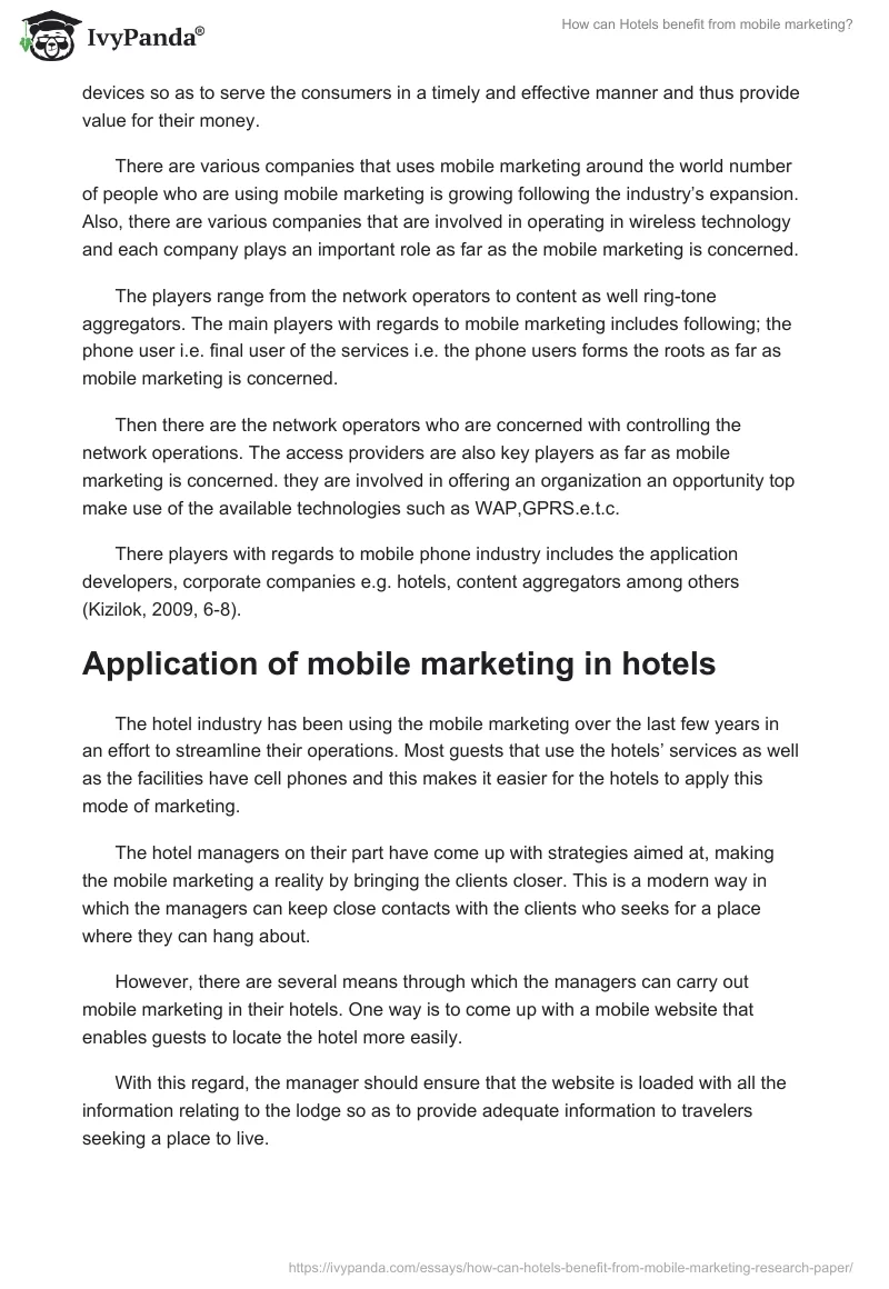 How can Hotels benefit from mobile marketing?. Page 2