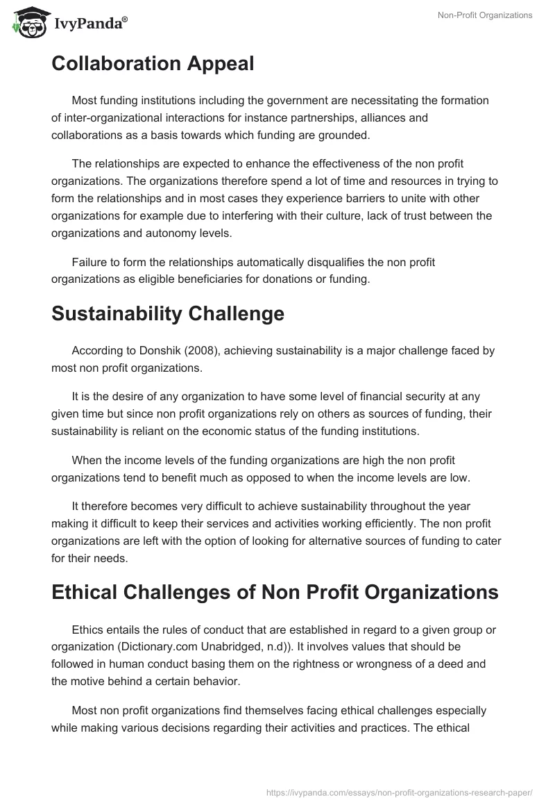 Non-Profit Organizations. Page 5
