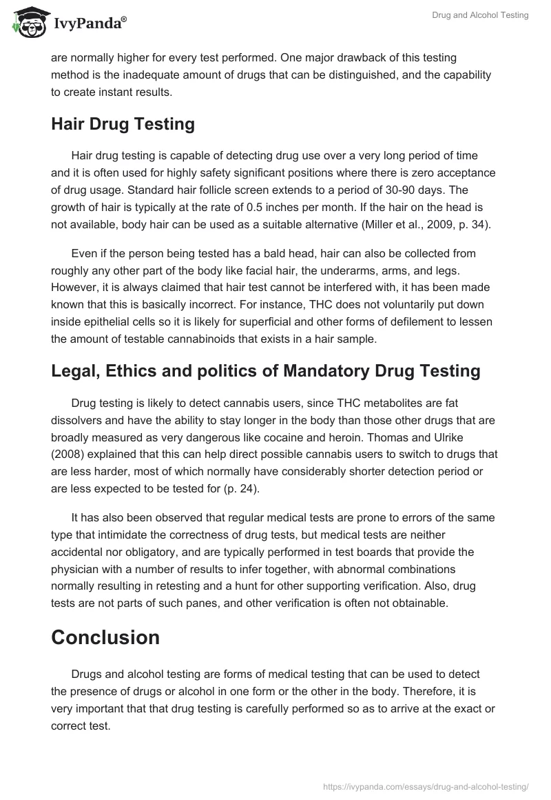 Drug and Alcohol Testing. Page 5