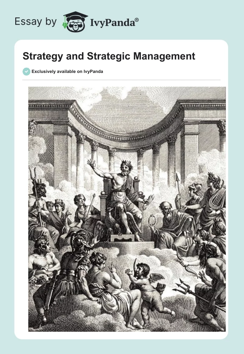 Strategy and Strategic Management. Page 1