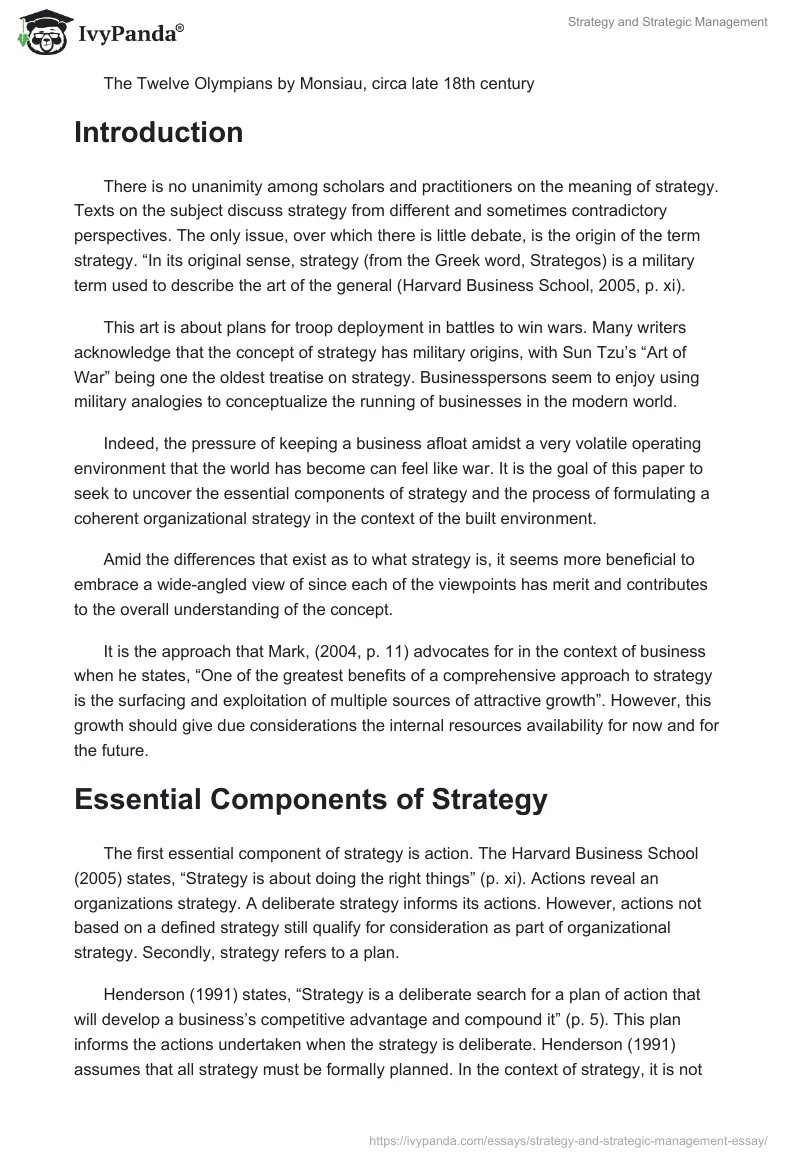 Strategy and Strategic Management. Page 2