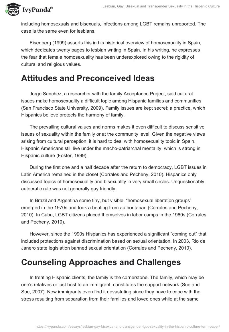 Lesbian, Gay, Bisexual and Transgender Sexuality in the Hispanic Culture. Page 2