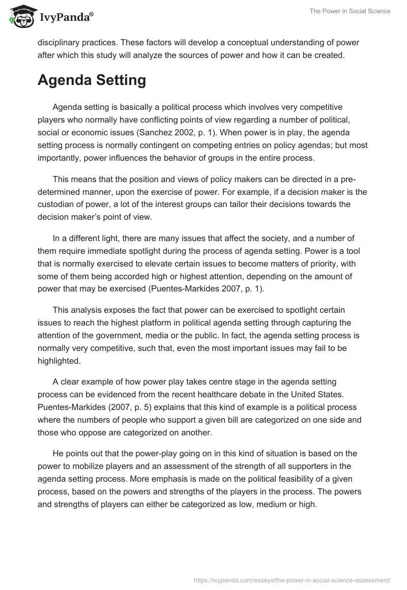 The Power in Social Science. Page 2