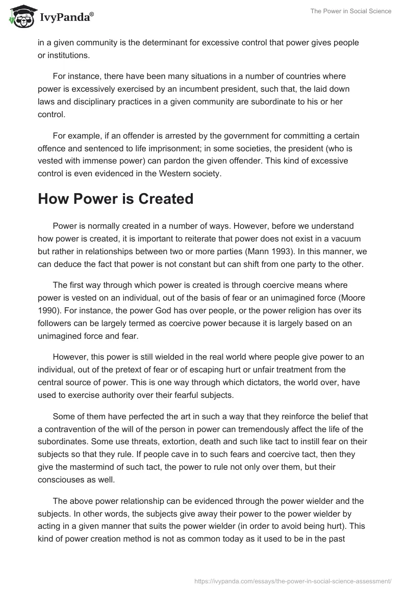 The Power in Social Science. Page 5