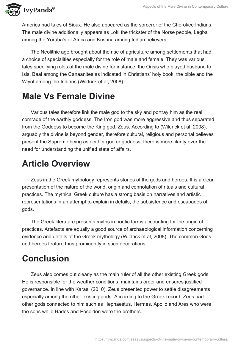 Aspects of the Male Divine in Contemporary Culture. Page 2