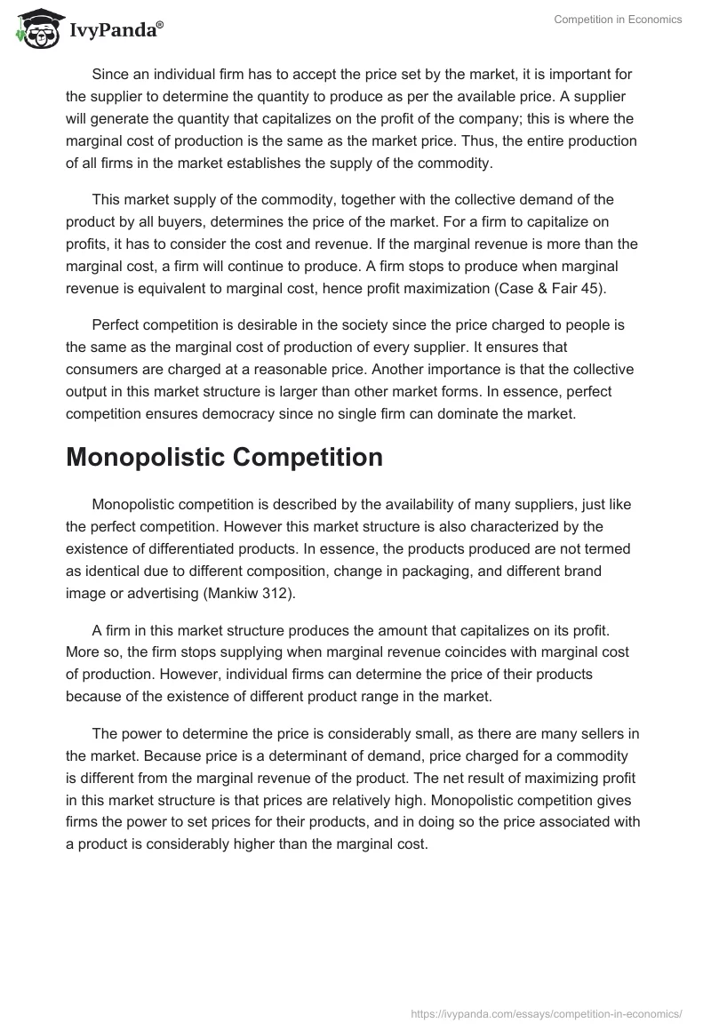 Competition in Economics. Page 2