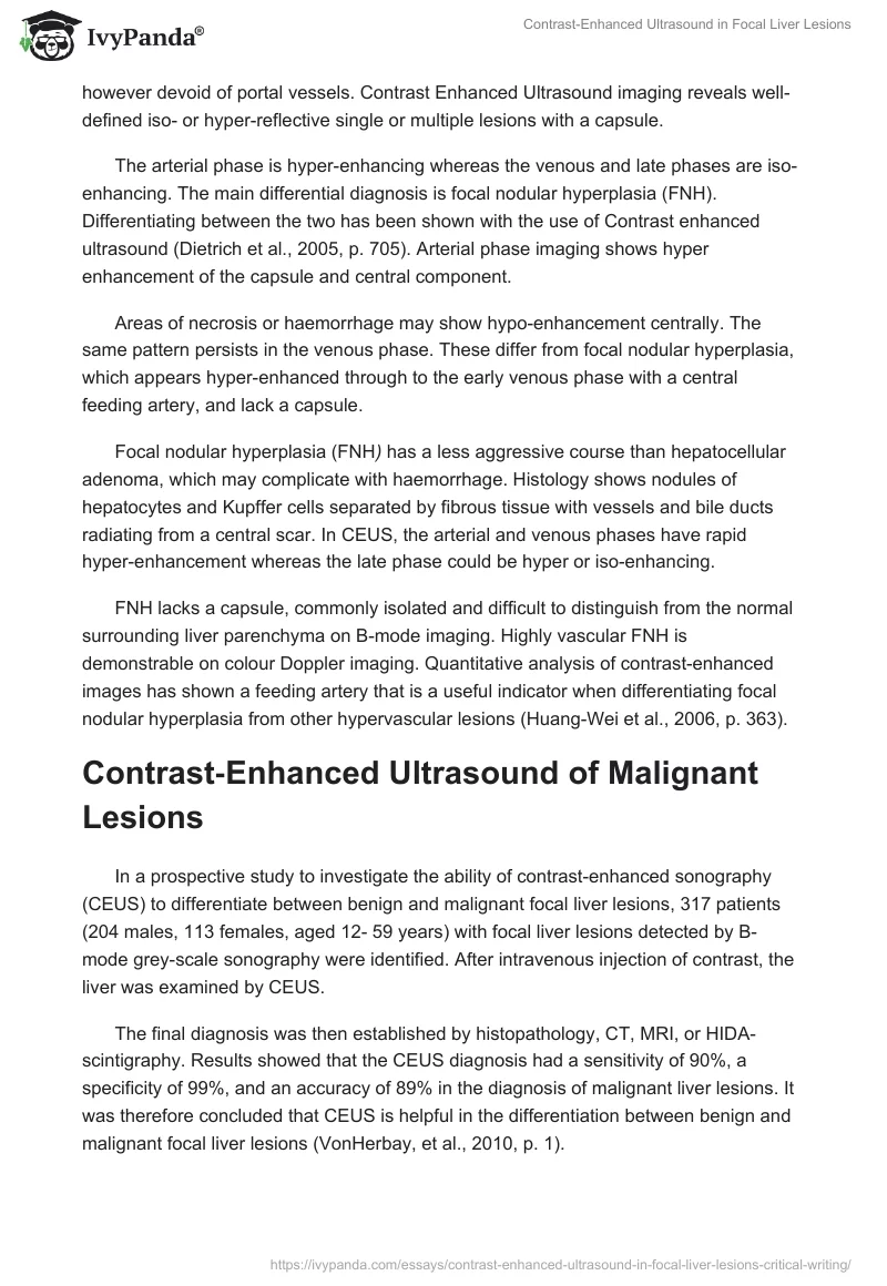 Contrast-Enhanced Ultrasound in Focal Liver Lesions. Page 5