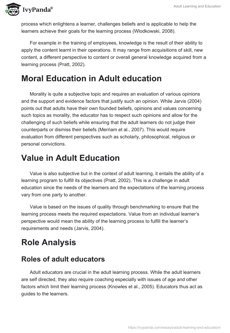 Adult Learning and Education. Page 3