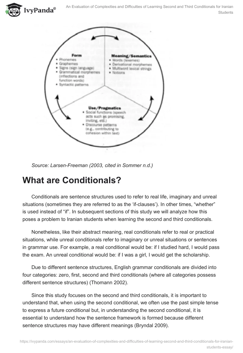 An Evaluation of Complexities and Difficulties of Learning Second and Third Conditionals for Iranian Students. Page 4