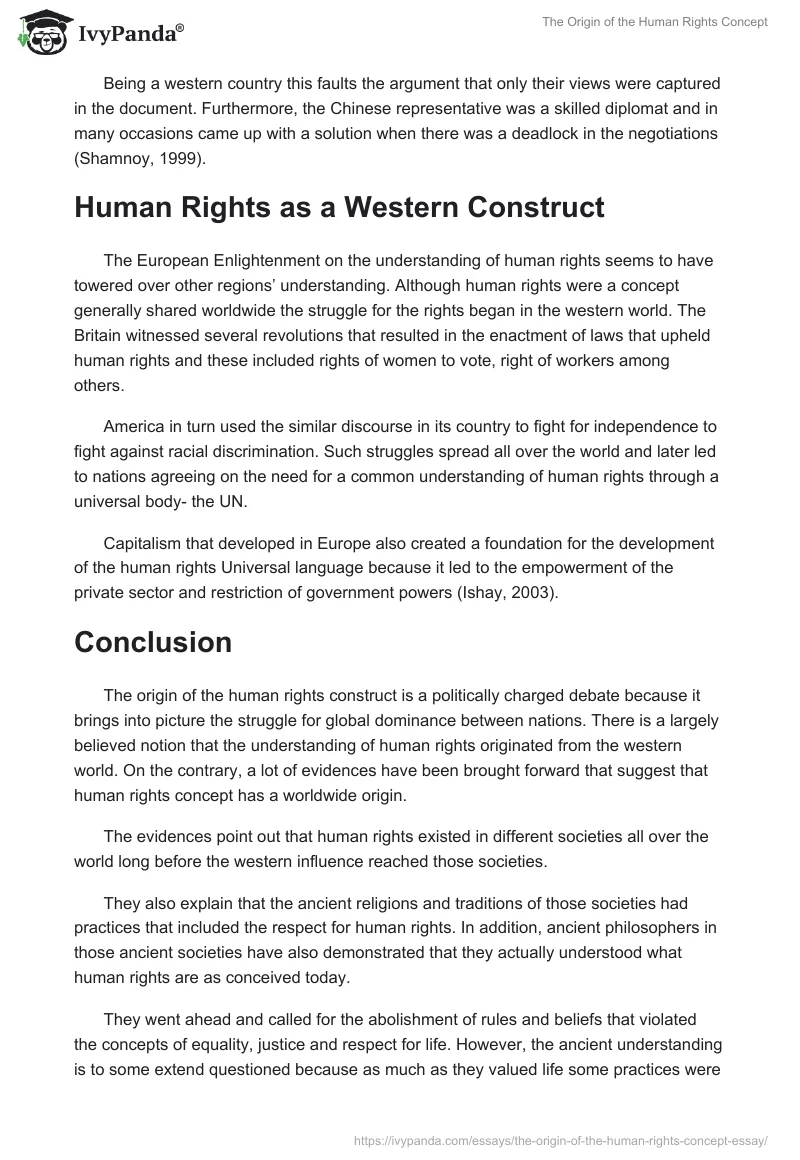The Origin of the Human Rights Concept. Page 3