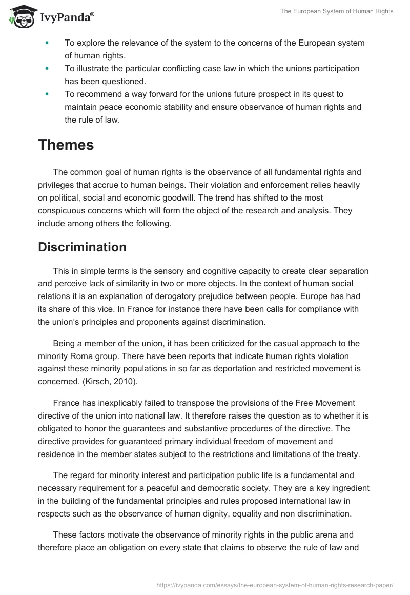 The European System of Human Rights. Page 3