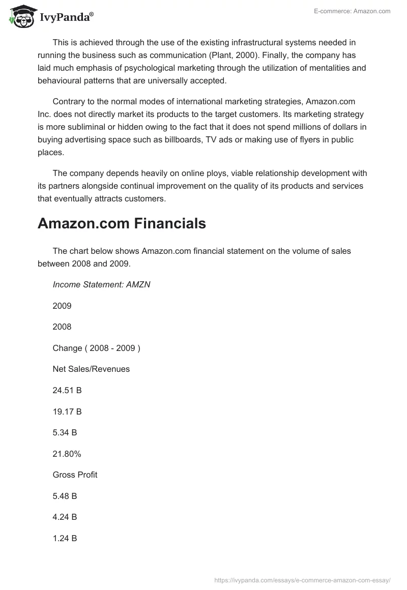 E-Commerce: Amazon.com. Page 2