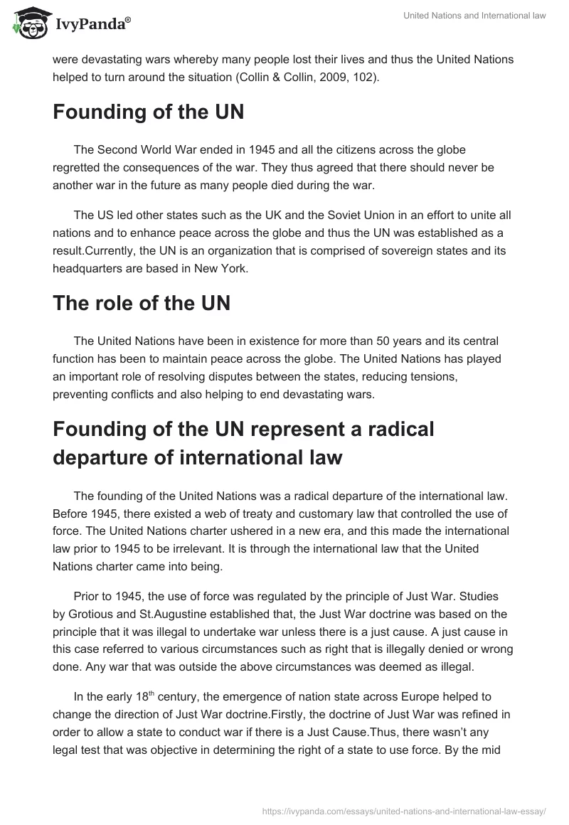 United Nations and International law. Page 2