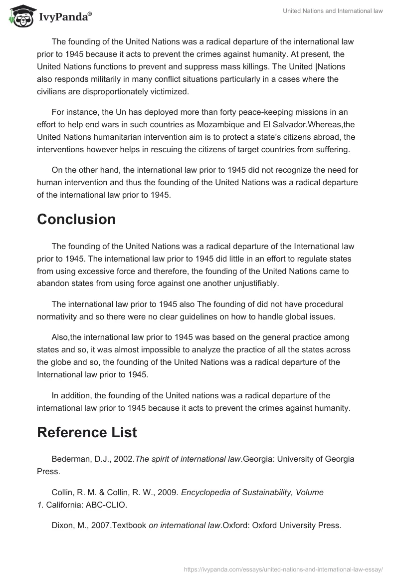 United Nations and International law. Page 5