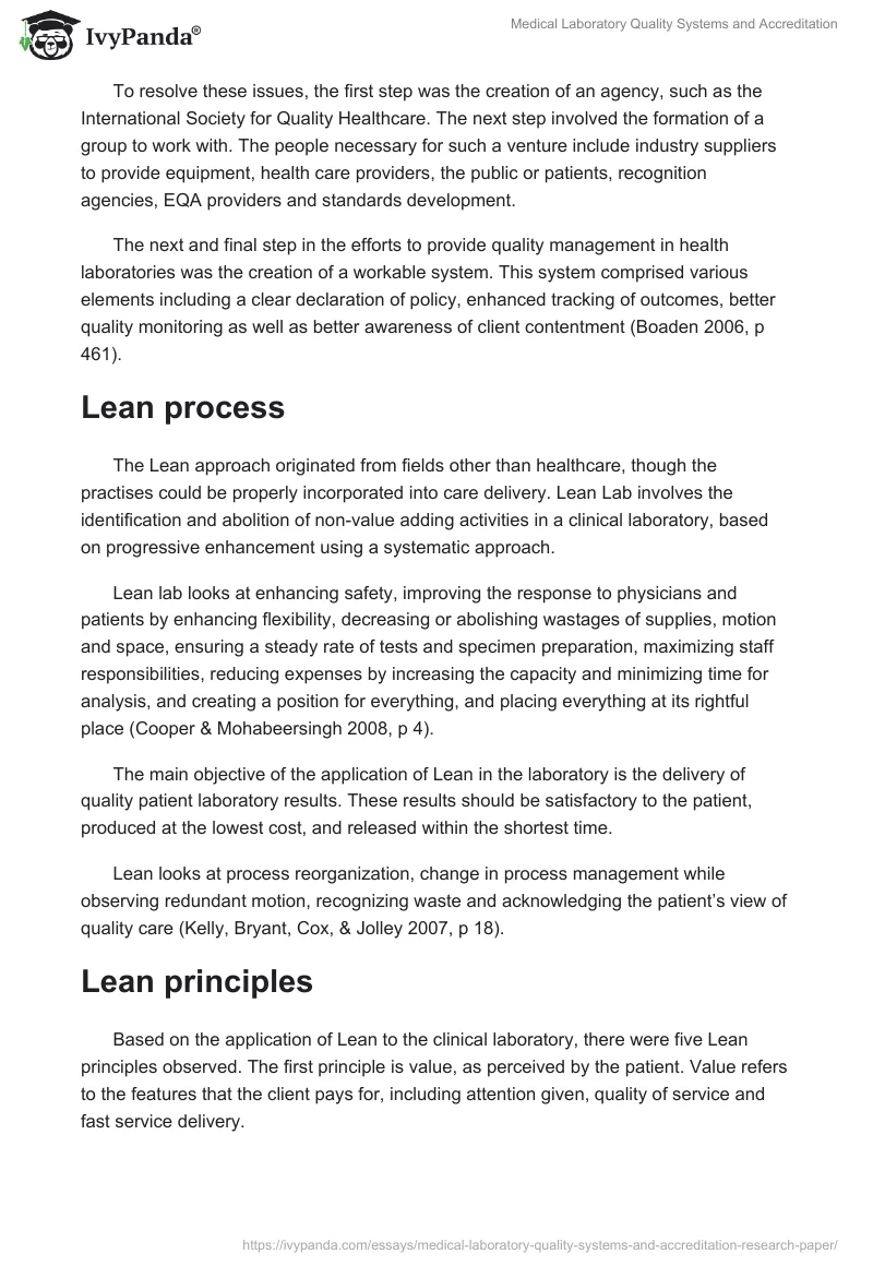 Medical Laboratory Quality Systems and Accreditation. Page 3