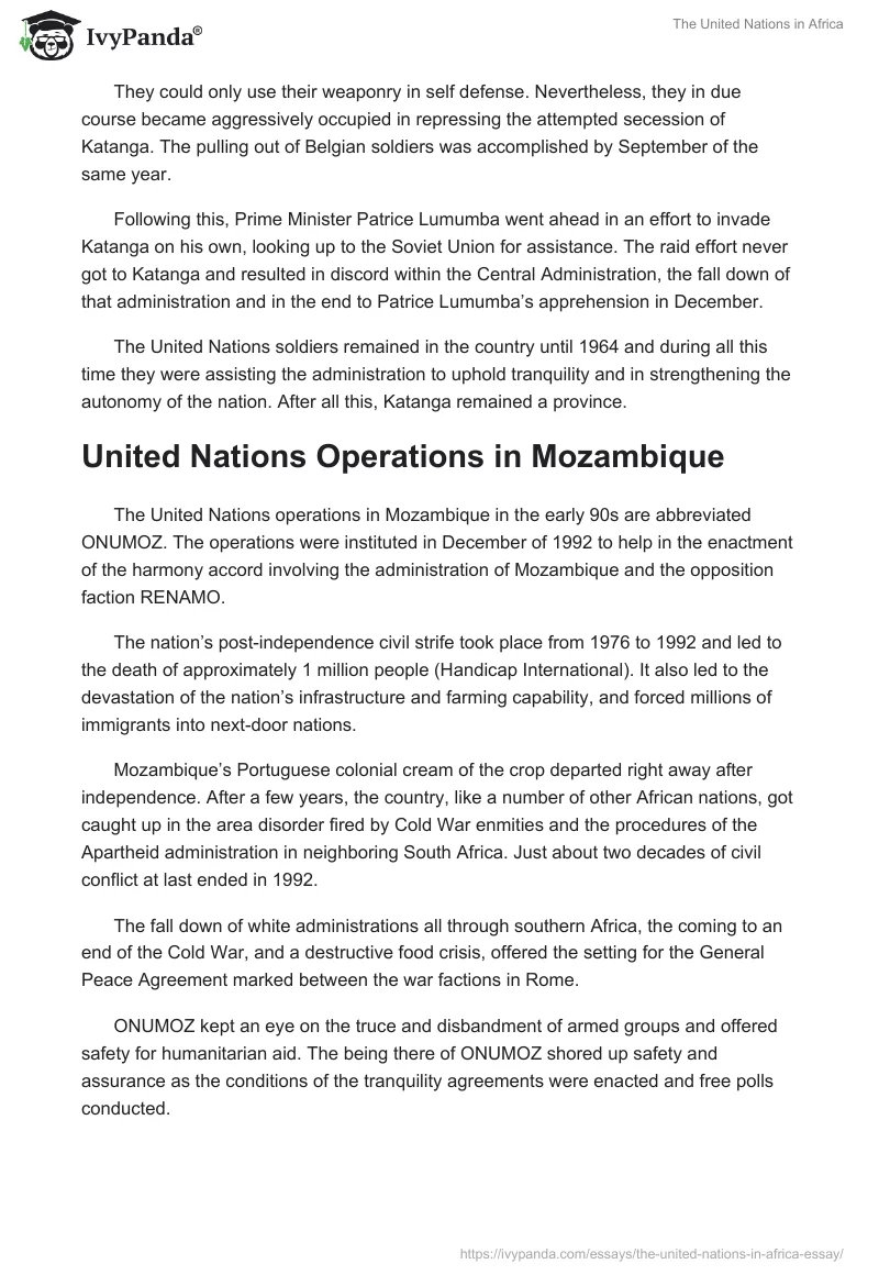 The United Nations in Africa. Page 3