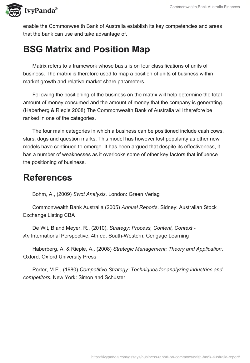 Commonwealth Bank Australia Finances. Page 5