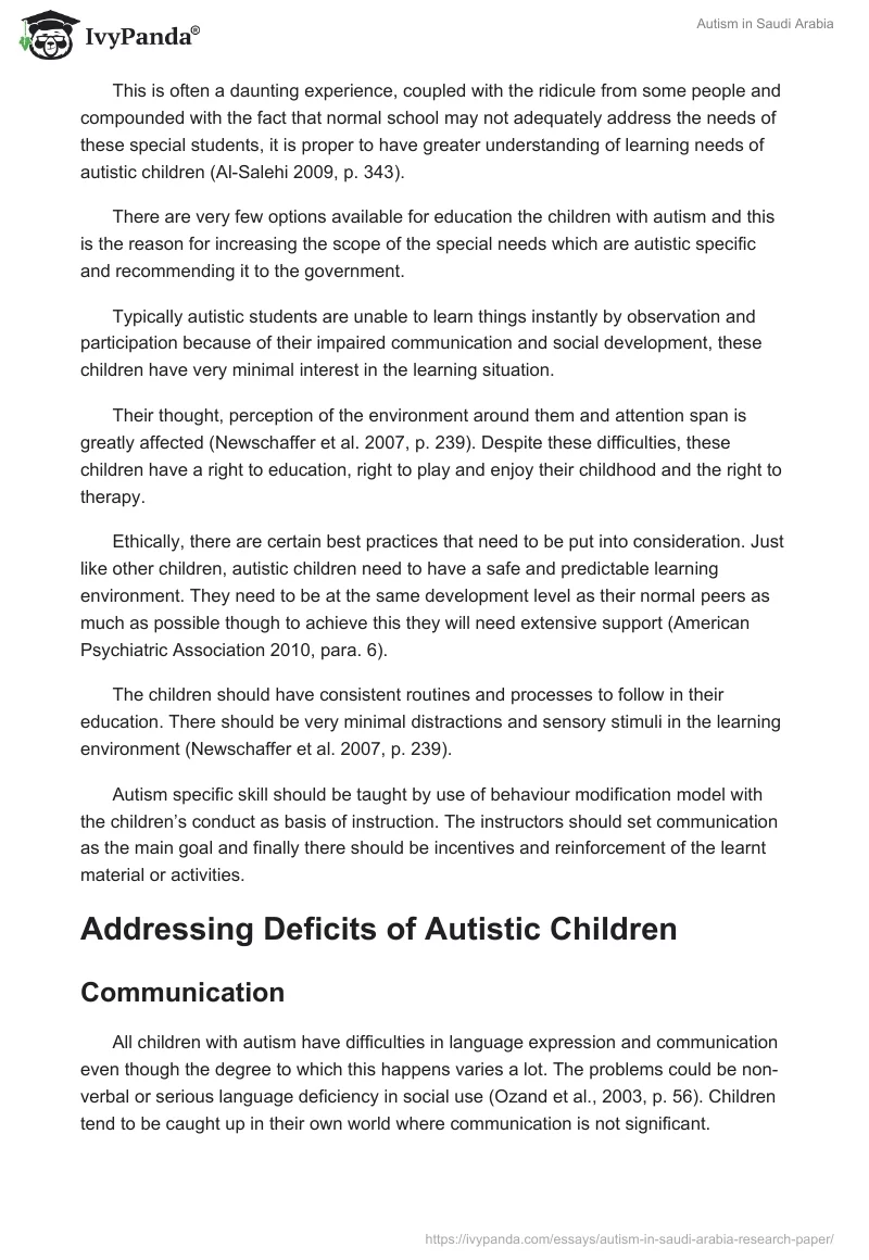 Autism in Saudi Arabia. Page 5