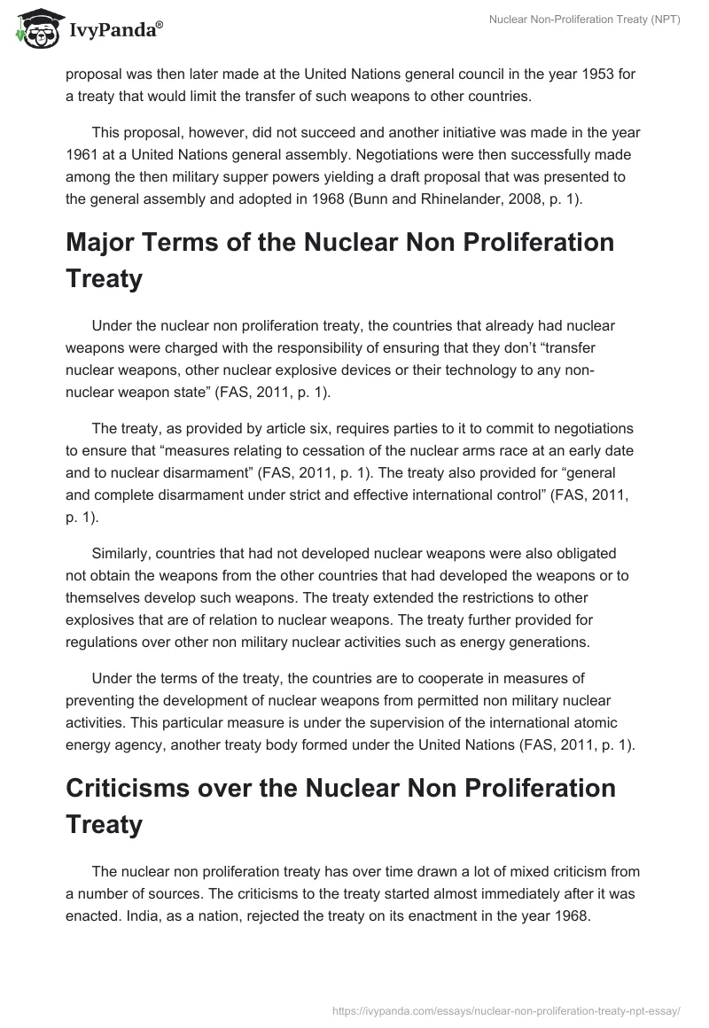 Nuclear Non-Proliferation Treaty (NPT). Page 2